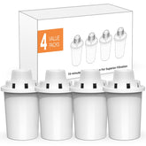 PETDOTT replacement filters for large dog fountain—4-pack ready for quick swapping.