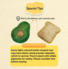 Petelligent loofah chew cat toy silver-vine infused aroma attracts curious cats.