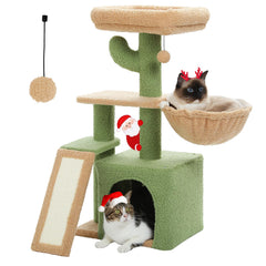 PETEPELA cactus cat tree assembly ready for play and rest.