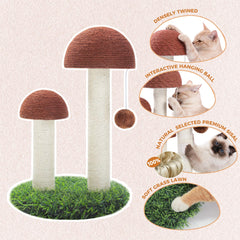 PETEPELA sisal poles closeup highlighting durable scratching material