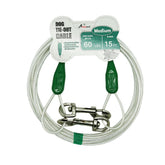 Petest 15ft reflective tie-out cable extended for safe outdoor use