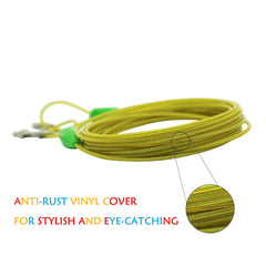 Petest anti-rust snaps on a tie-out cable ensure long-lasting outdoor use.