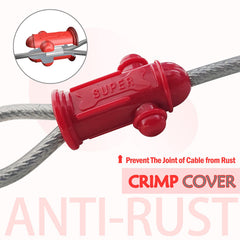 Petest crimp cover end protection shields cable tips from rain and wear
