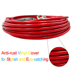Petest tie-out swivels on both ends ease attachment and reduce tangling