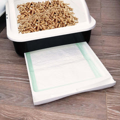 Petfamily cat litter pads odor-control helps keep home smelling fresh after use.