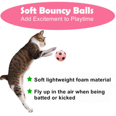 PETFAVORITES bright-color cat play balls spark visual interest during games.