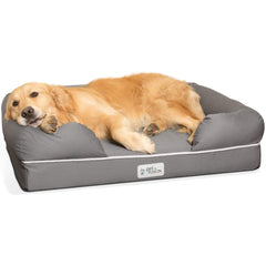 PetFusion Ultimate Dog Bed memory foam closeup shows joint-supporting comfort