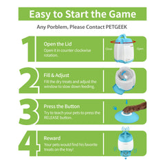PETGEEK 400ml container highlights ample capacity for extended play sessions.