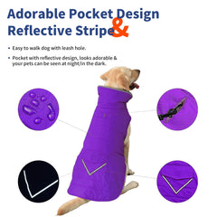 Petglad warm fleece lining traps heat for cozy winter strolls.