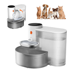 Petgravity smart pet water fountain bowl – stainless steel surface for easy cleaning and healthier hydration.
