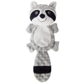 PetHomey no-stuffing squeaky dog toy raccoon gray for interactive play and anxiety relief.