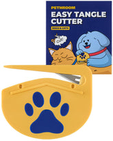 PETHROOM Easy Tangle Cutter front view with ergonomic handle for comfortable grooming