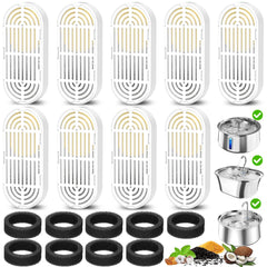 Petilog cat fountain filters pack - close-up of filters for fresher water
