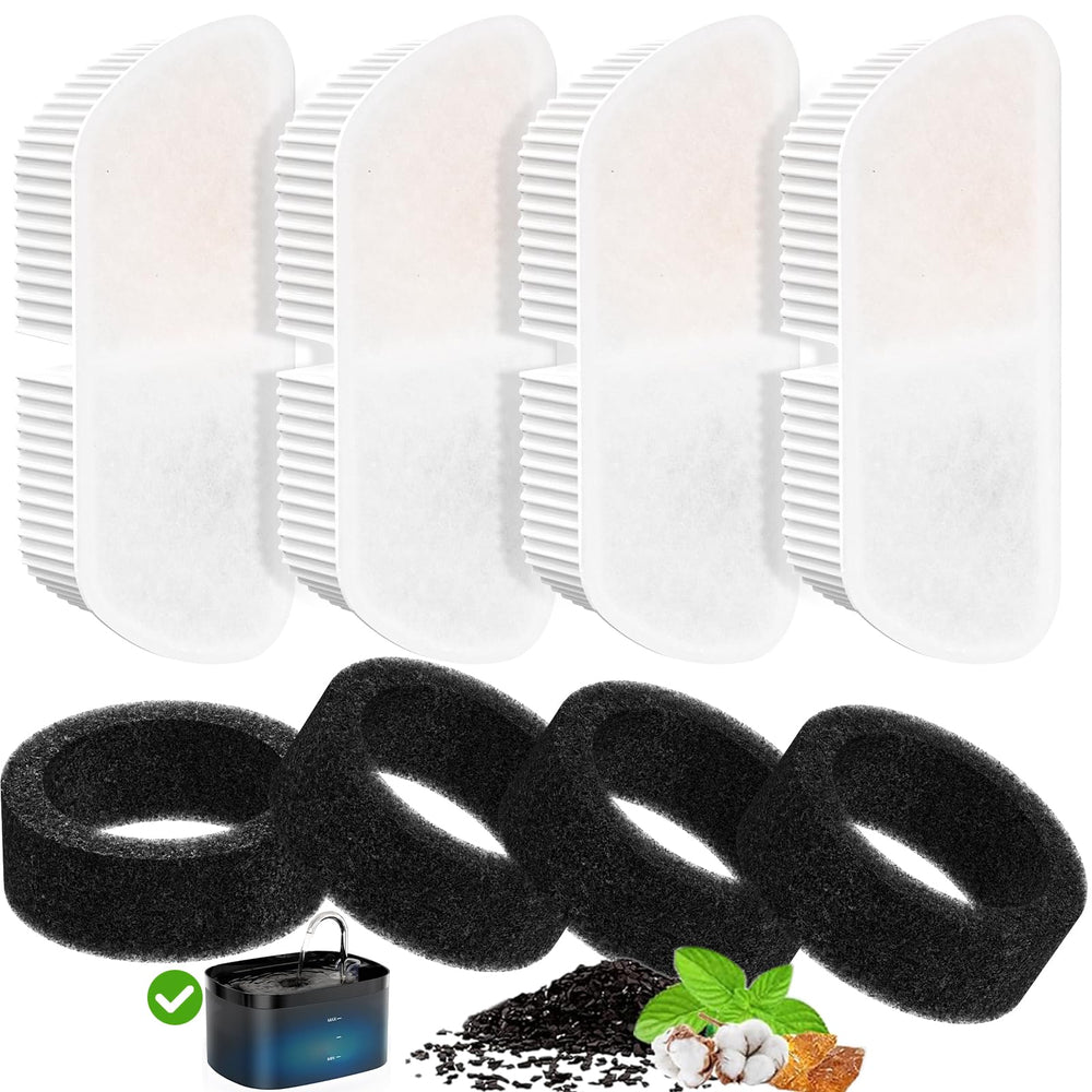 Petilog cat fountain filters pack keeps kitty drinking water clean and fresh.