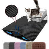 Petinstinct cat litter mat 24x18 inches front view catches stray litter.