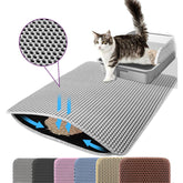 Petinstinct Jumbo Cat Litter Mat 46x26 covers area, reducing floor mess.