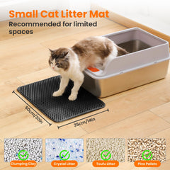Petinstinct litter mat honeycomb layer close-up shows efficient litter capture.