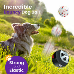 Petinstinct textured ball offers teething relief for puppies.