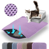 Petinstinct XL litter mat front view captures litter and reduces floor mess.