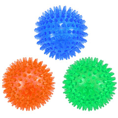 Petizer 3-pack 3.5-inch squeaky ball for fetch and teething.