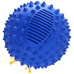 Petizer 4-inch squeaky ball with spikes for aggressive chewers during fetch.