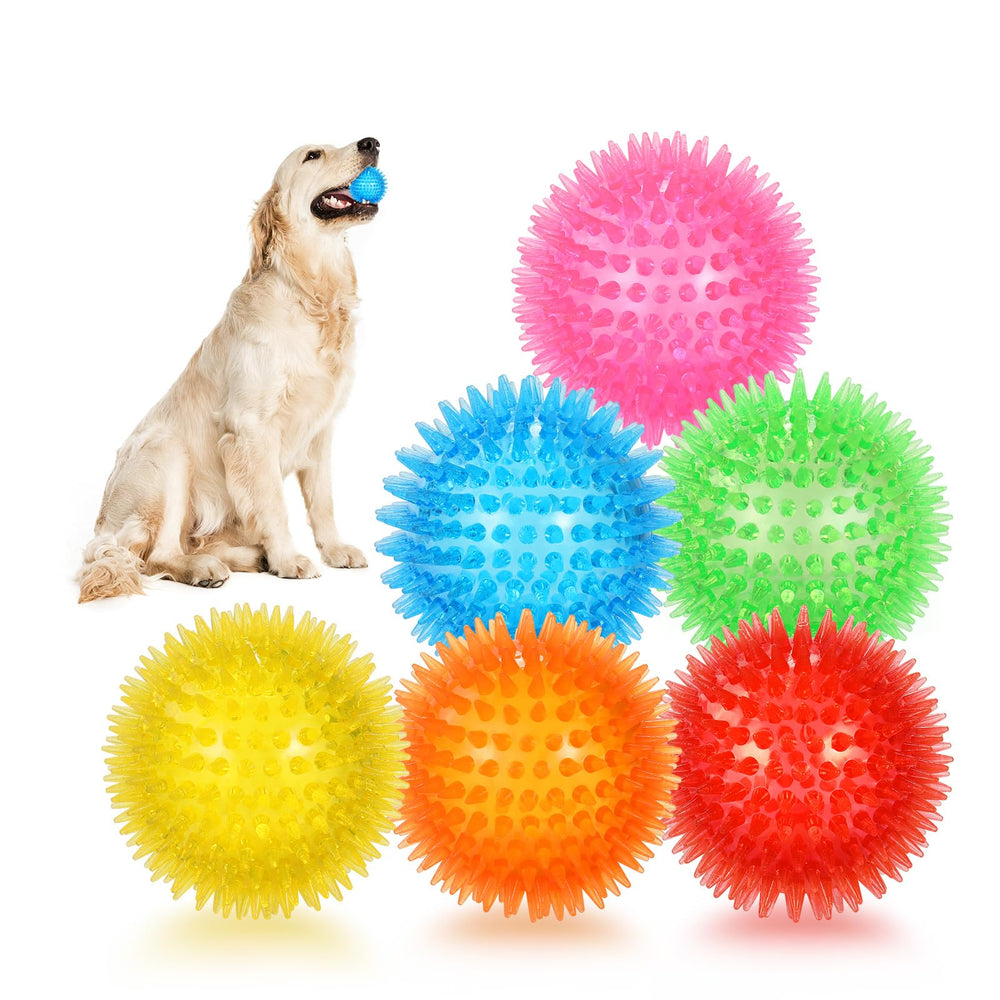 Petizer 6-pack dog ball squeaky for interactive play and fetch sessions