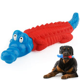 petizer alligator dog toy red - durable chew for aggressive chewers and teething relief