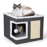 Petizer cat bed private hideaway provides a secure, cozy retreat for indoor cats.