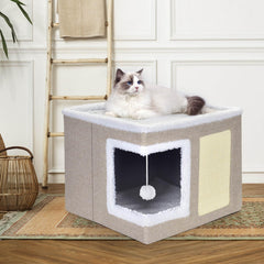 Petizer cat bed spacious cushions provide year round comfort with reversible options.