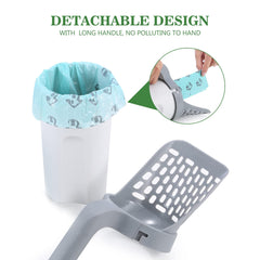 Petizer cat litter scoop with 90 refill bags for continuous, mess-free scooping.