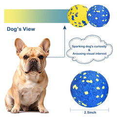 Petizer ETPU dog balls floating in water, perfect for water-loving dogs.