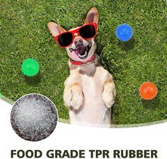 Petizer spiky dog ball offers chewing relief and dental stimulation