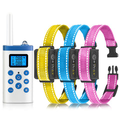 PetJoy automatic bark collar front view demonstrates discreet training for calmer dogs.
