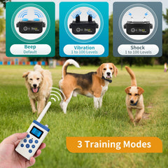 PetJoy auto mode indicator highlights hands-free training option for busy owners.