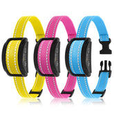 PetJoy dog bark collar displays seven activation sequences for humane training options.