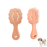 PetJoyHaven cloud-brush pink close-up showcases gentle detangling for sensitive coats.