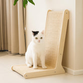 PETKARAY 105° sisal scratcher angle for ergonomic scratching and furniture protection.