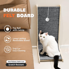 PETKARAY comfy high-density felt mat – gentle scratch surface that protects claws