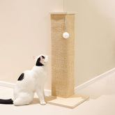 PETKARAY couch corner scratcher front view showing 28-inch height for easy access and stability