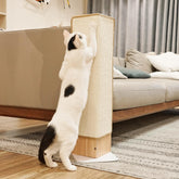 PETKARAY Couch Corner Cat Scratcher front view protects sofa by guiding scratching to natural sisal.