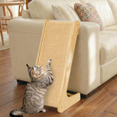 PETKARAY L Shape Cat Scratcher vertical pad for easy setup and indoor play.