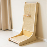 PETKARAY sisal scratcher 105° angle supports natural scratching and spine comfort.