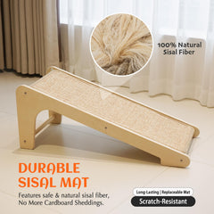 Petkaray wooden frame delivers durable support for long-lasting scratching.