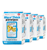 Petkin Pet Wipes large pack: dog face clean after walk