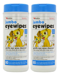 Petkin toallitas ojos mascotas jumbo para limpieza suave alrededor de los ojos