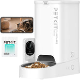 PETKIT automatic cat feeder camera view for remote meal monitoring