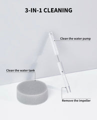 Petkit Cat Water Fountain Cleaning Kit tweezers reach tight corners for thorough cleaning.