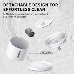 Petkit EVERSWEET Solo 2 detachable design keeps base dry during refills