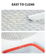 PETKIT mat gray anti-slip bottom prevents mat movement during use.