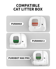 PETKIT PuraMax2 liner drawstring closeup shows secure seal and easy removal.